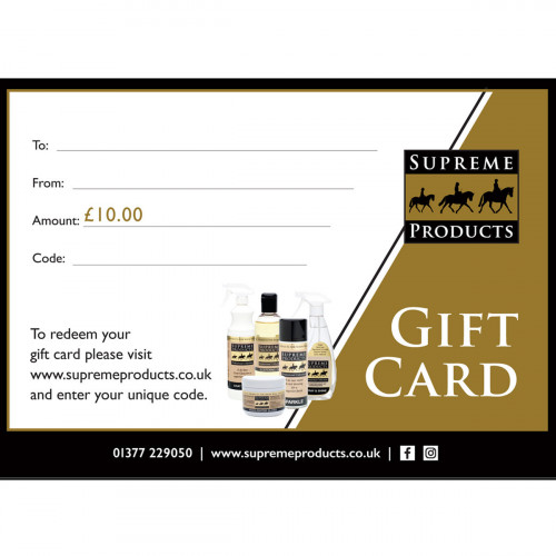 Supreme Products Gift Voucher - £10