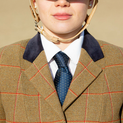 Supreme Products Show Tie - Navy/Gold Spot - Adult