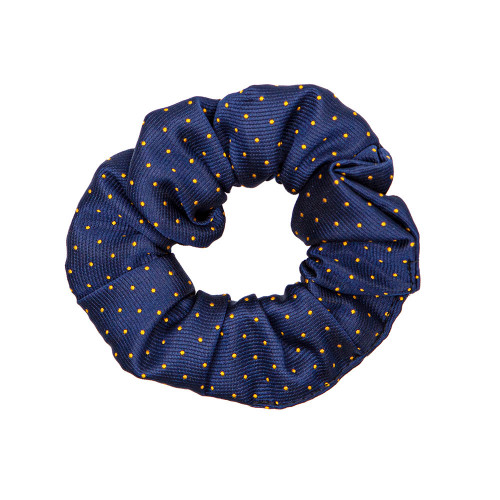Supreme Products Show Scrunchie - Navy/Gold Spot - One Size