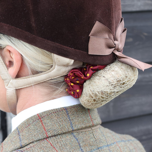 Supreme Products Show Scrunchie - Navy/Gold Spot - One Size