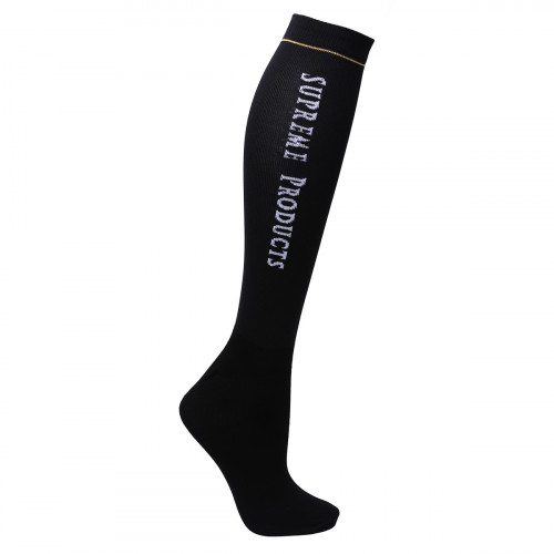 Supreme Products Thin Show Socks - Black - Adult 4-8