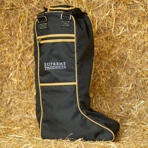 Supreme Products Pro Groom Riding Boot Bag - Black/Gold - One Size
