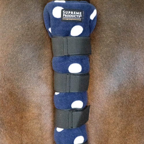 Supreme Products Dotty Fleece Tail Guard - Noble Navy - Pony