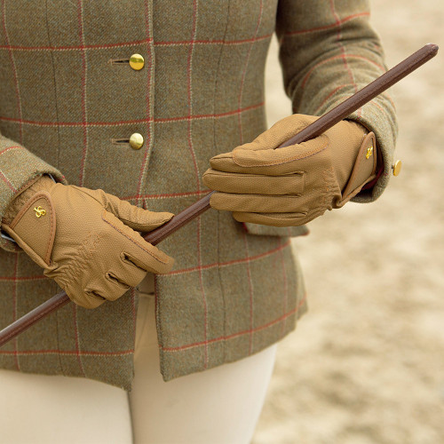 Supreme Products Classic Leather Show Cane - Brown - 24"