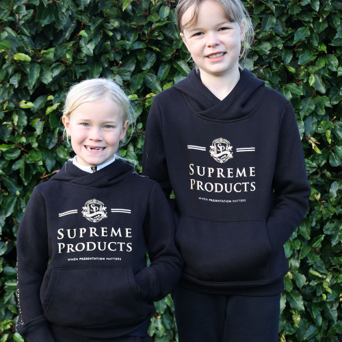 Supreme Products Active Junior Show Rider Hoodie - Black/Gold - 5-6 Years