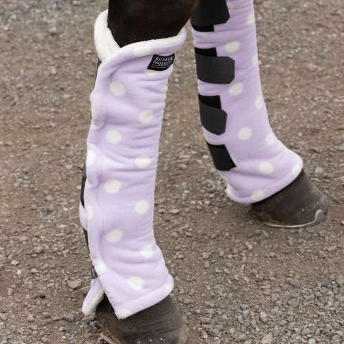 Supreme Products Dotty Fleece Boots - Lavish Lilac - Small Pony