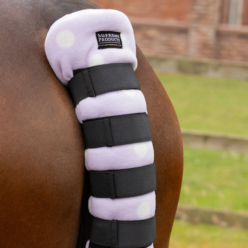 Supreme Products Dotty Fleece Tail Guard - Lavish Lilac - Cob/Full