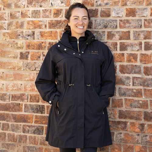 Supreme Products Active Show Rider Waterproof Mac - Black/Gold - XX Small