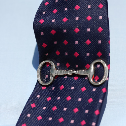 Supreme Products Glitz & Glam Horse Bit Tie Pin - Silver