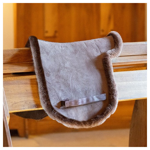 Supreme Products Sheepskin Numnah - Brown - 15"