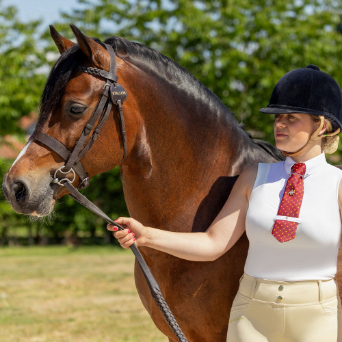 Supreme Products Sleeveless Champion Show Rider Competition Shirt - Cream/White - X Small