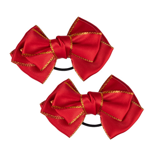 Supreme Products Picture Perfect Hair Bows - Red/Gold - One Size 