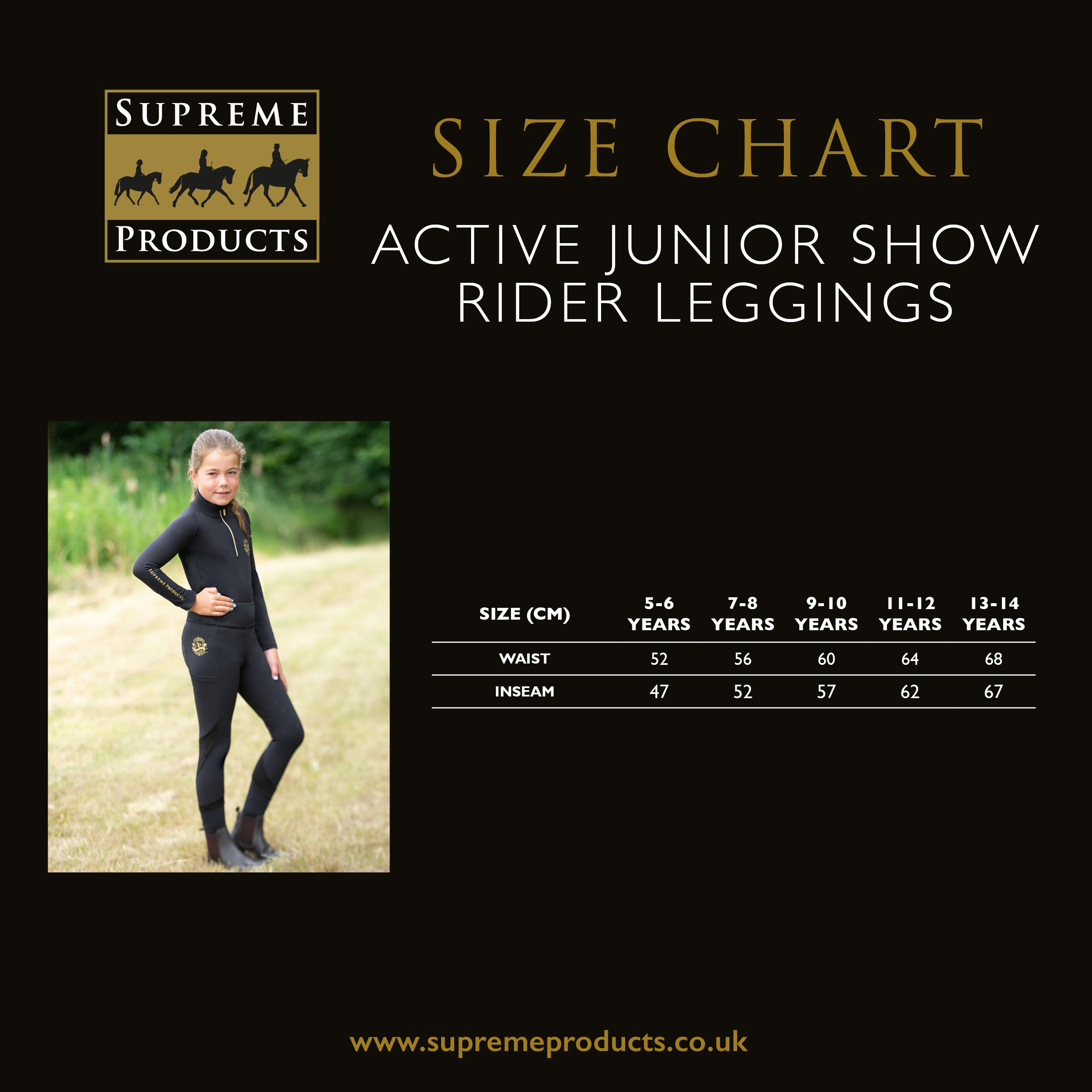 Supreme Products - Supreme Products Active Junior Show Rider Leggings