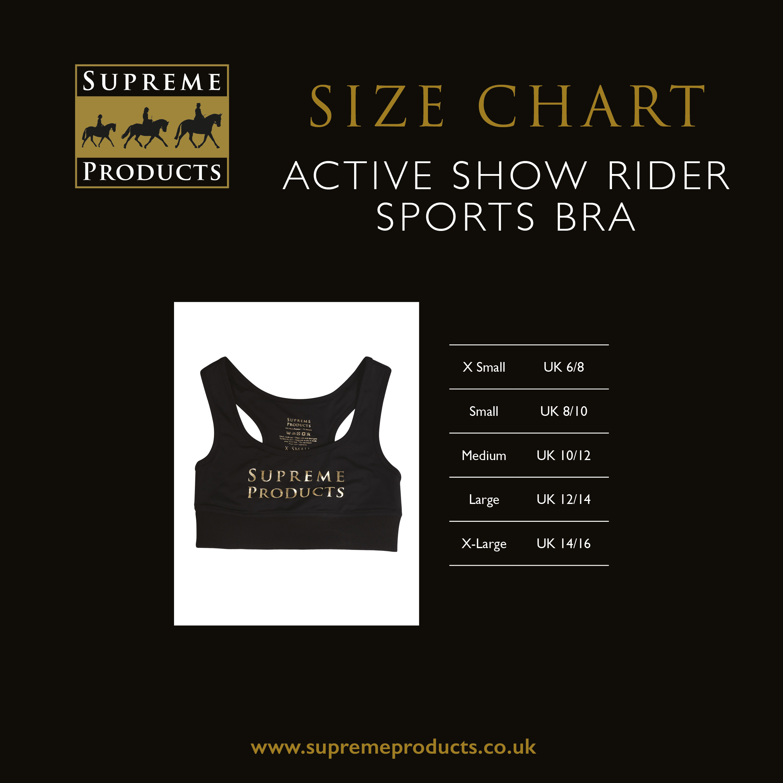 Supreme Products - Supreme Products Active Show Rider Sports Bra